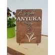 Ajándék Fa Plakett Anyák Napjára